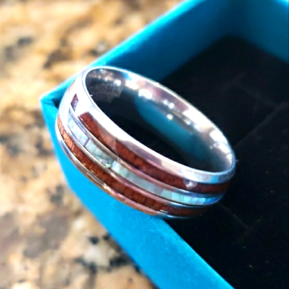 Tungsten Steel Band Mens Ring